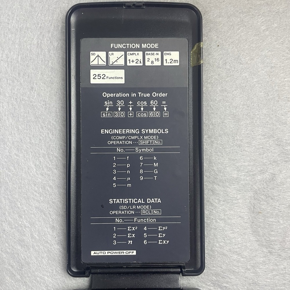 Casio fx-115s‎ V.P.A.M. Scientific Calculator Two Way Power Complex Vintage - Picture 3 of 9